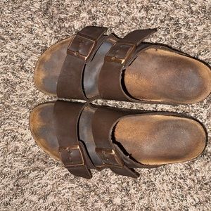 Birks, size 38, 2 strap brown